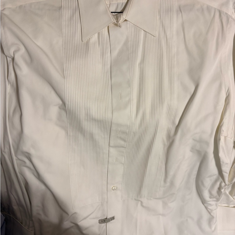 Classic White Men's Dress Shirt